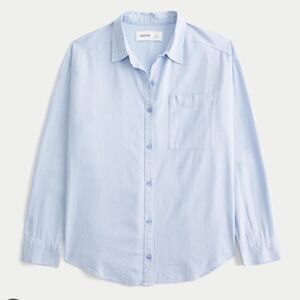Hollister-co Women's Blue Shirt